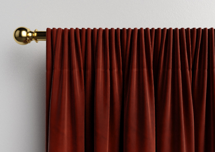 Ultra Luxe Velvet, Burnt Brick - Made to Measure Curtains - Image 9